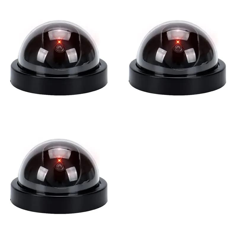 Telecamera Finta a Cupola B63B-3X con LED Lampeggiante, Aspetto Realistico per Sicurezza Domestica e Aziendale