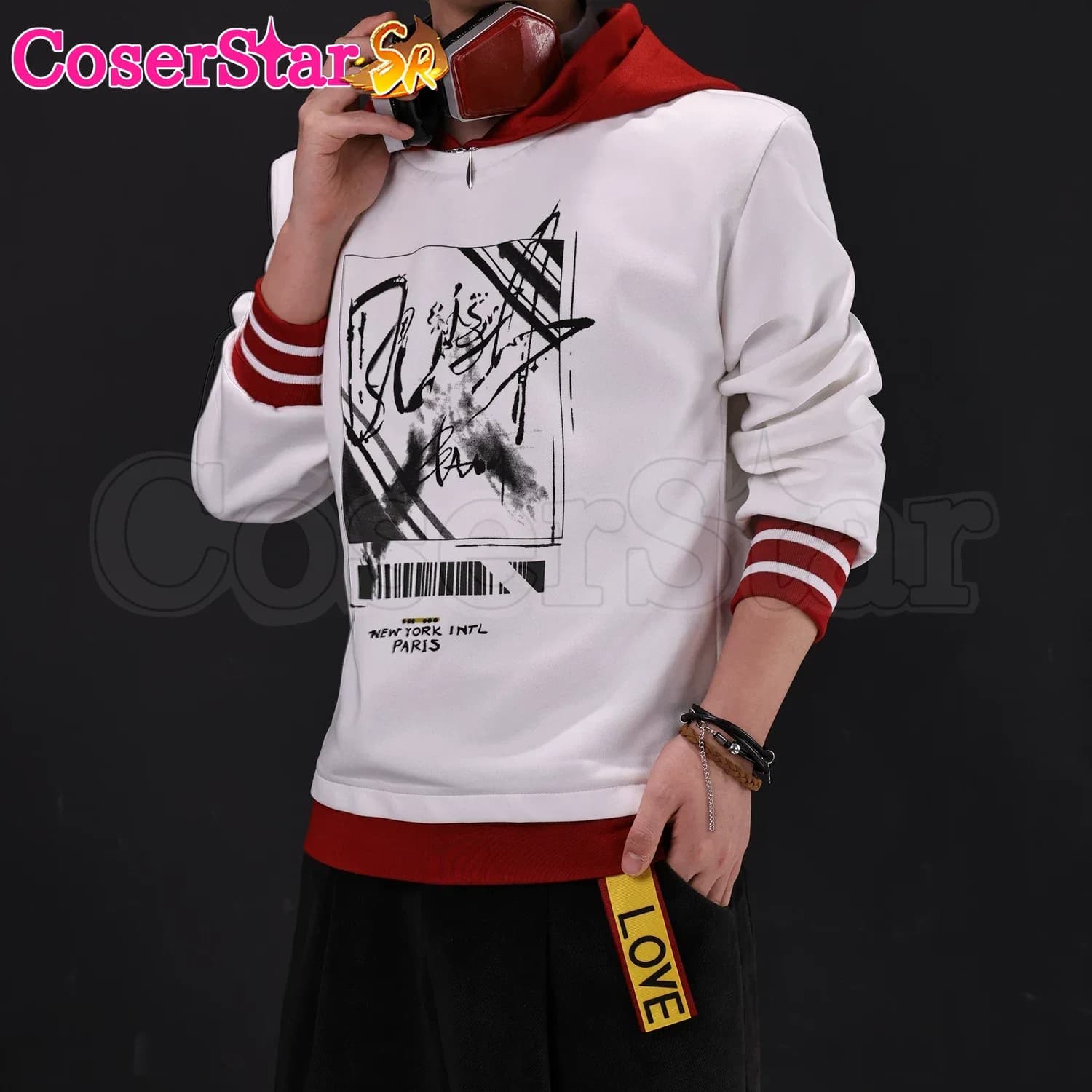 CoserStar-SR EVOL LOVE Mr Love Dream Date Kiro Helios Costume Cosplay, Outfit per Carnevale, Halloween, Anime, Gioco di Ruolo, Felpa con Cappuccio