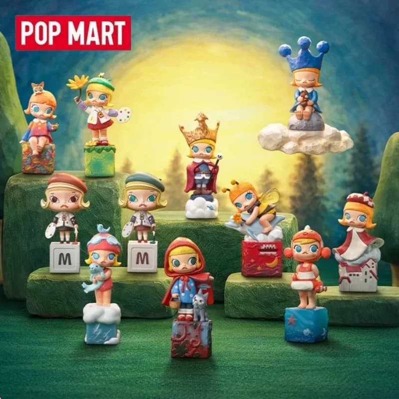 POPMART MOLLY Scenery Along The Way Serie 20° Anniversario Originale Blind Box Mystery Box Guess Bag Giocattoli Bambola Statuetta Anime Carina