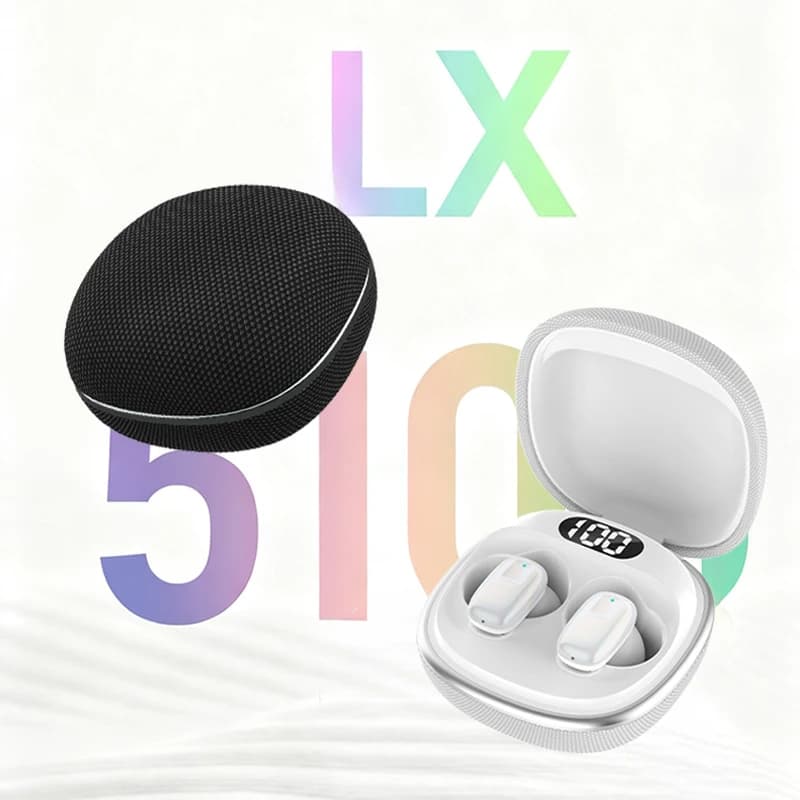 Hichomeow LX-5100 Cuffie Bluetooth HiFi Impermeabili IP55 con Bassi Potenti, Cuffie Wireless con Riduzione del Rumore per Chiamate, Sport e Gaming