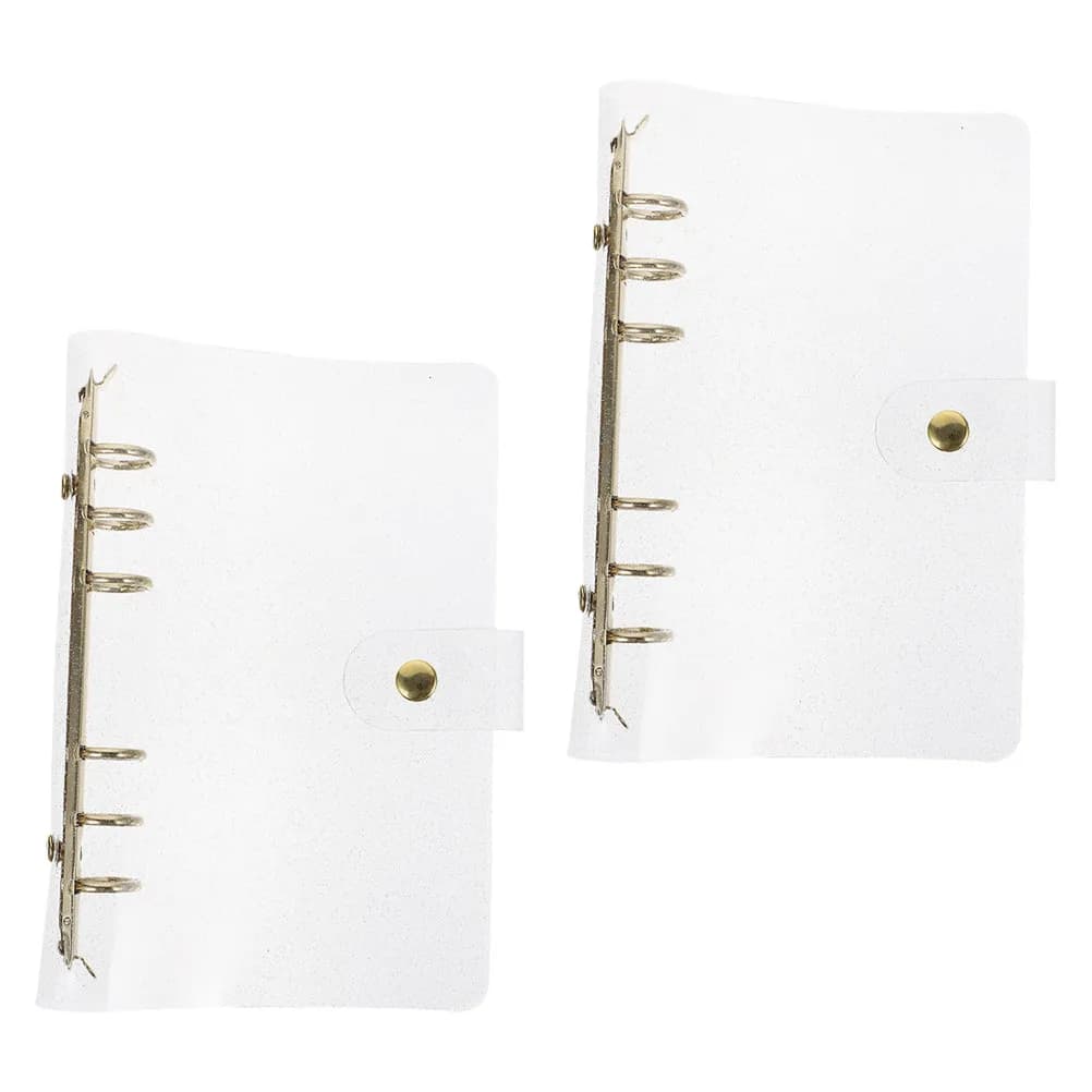 2 Pezzi Copertine Trasparenti Professionali per Raccoglitori ad Anelli in PVC per Organizzazione Documenti Archiviazione Ufficio Scuola Organizzatore da Scrivania