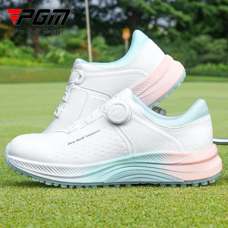 Scarpe da golf da donna PGM Scarpe da ginnastica sportive estive con pomello impermeabile in pizzo antiscivolo e comode XZ416