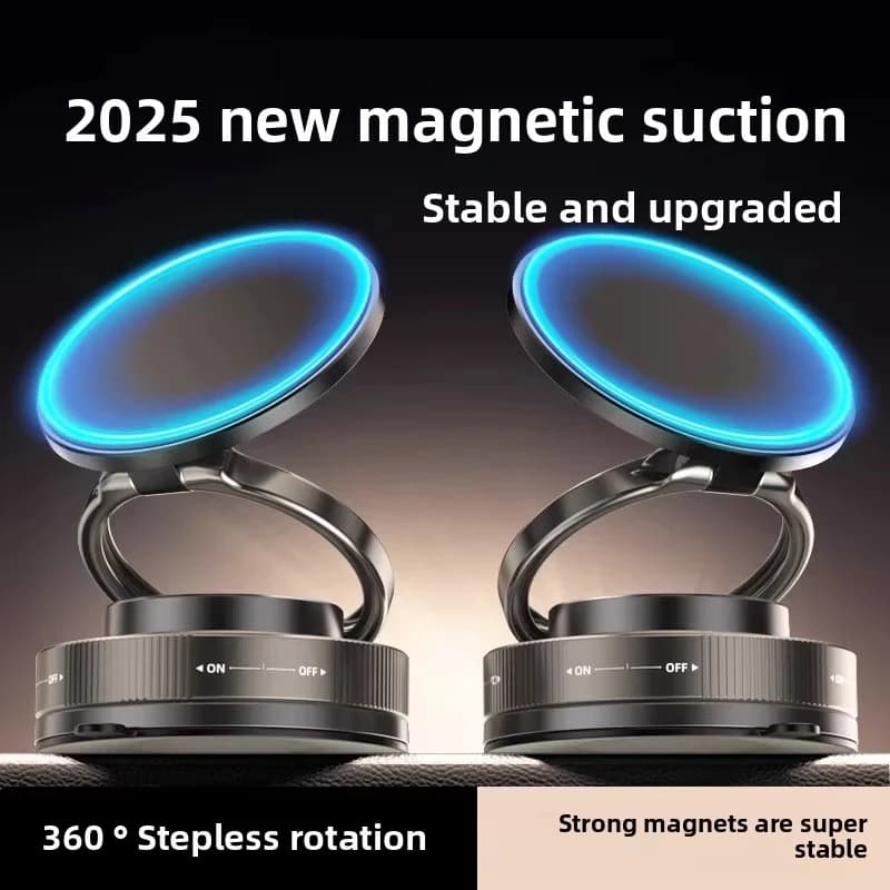 Supporto per telefono magnetico sottovuoto per supporto per telefono con ventosa Magsafe Blocco girevole regolabile per impugnatura per tablet per auto/palestra/specchio