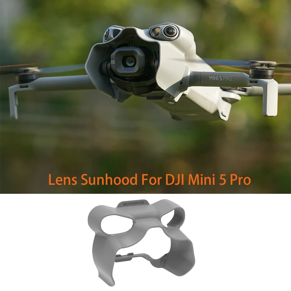 Paraluce per fotocamera per DJI MINI 5 PRO Parasole Antiriflesso Protezione per obiettivo Gimbal Copertura protettiva Parasole Accessori per droni