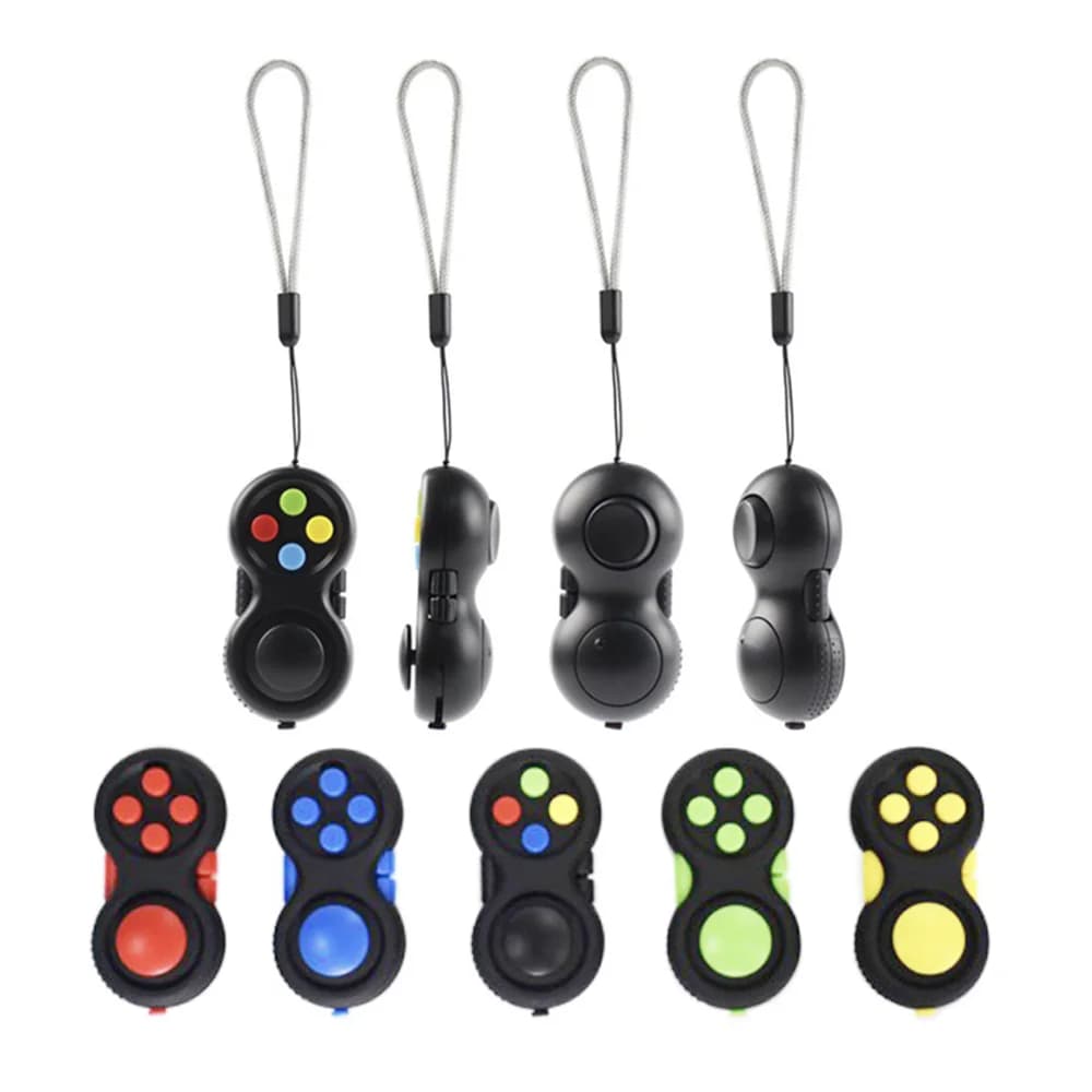 Giocattoli Fidget Pad, giocattoli antistress EDC, controller giocattolo sensoriale per l'ansia antistress agitarsi per bambini adulti Autismo ADHD
