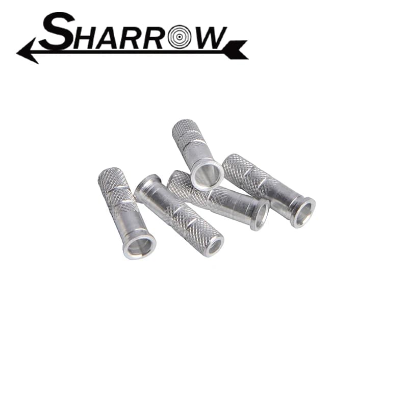 12 pz Tiro Con Arco Inserto In Alluminio Fit ID 6.2mm OD 7.2/7.4/7.8mm In Fibra di vetro di Carbonio Freccia Albero Per La Caccia Tiro Al Bersaglio pratica