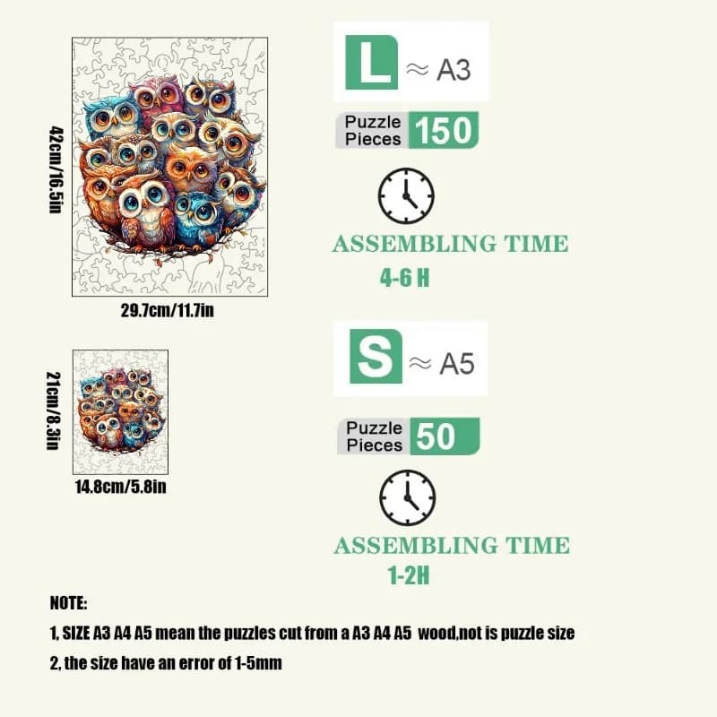 Puzzle di Animali Misteriosi, Puzzle di Cani, Regalo Educativo per Adulti e Bambini, Gioco Interattivo, Giocattoli in Legno