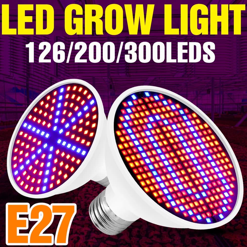 E27/E26 LED Plants Cultivation Light Spectro Complete Downlights For Indoor Flowers Seeds Growing Box Of Vegetables AC lamp 85-265V