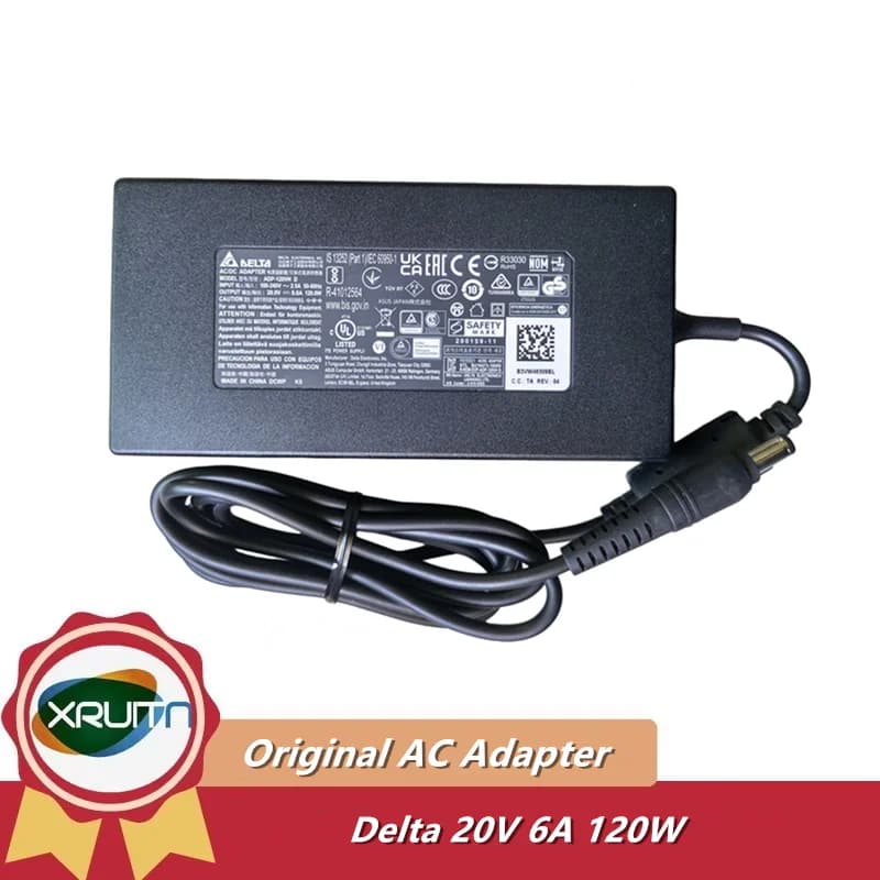 Adattatore AC/DC originale DELTA ADP-120VH D 20V 6A 120W per alimentatore laptop MSI/Intel/Asus