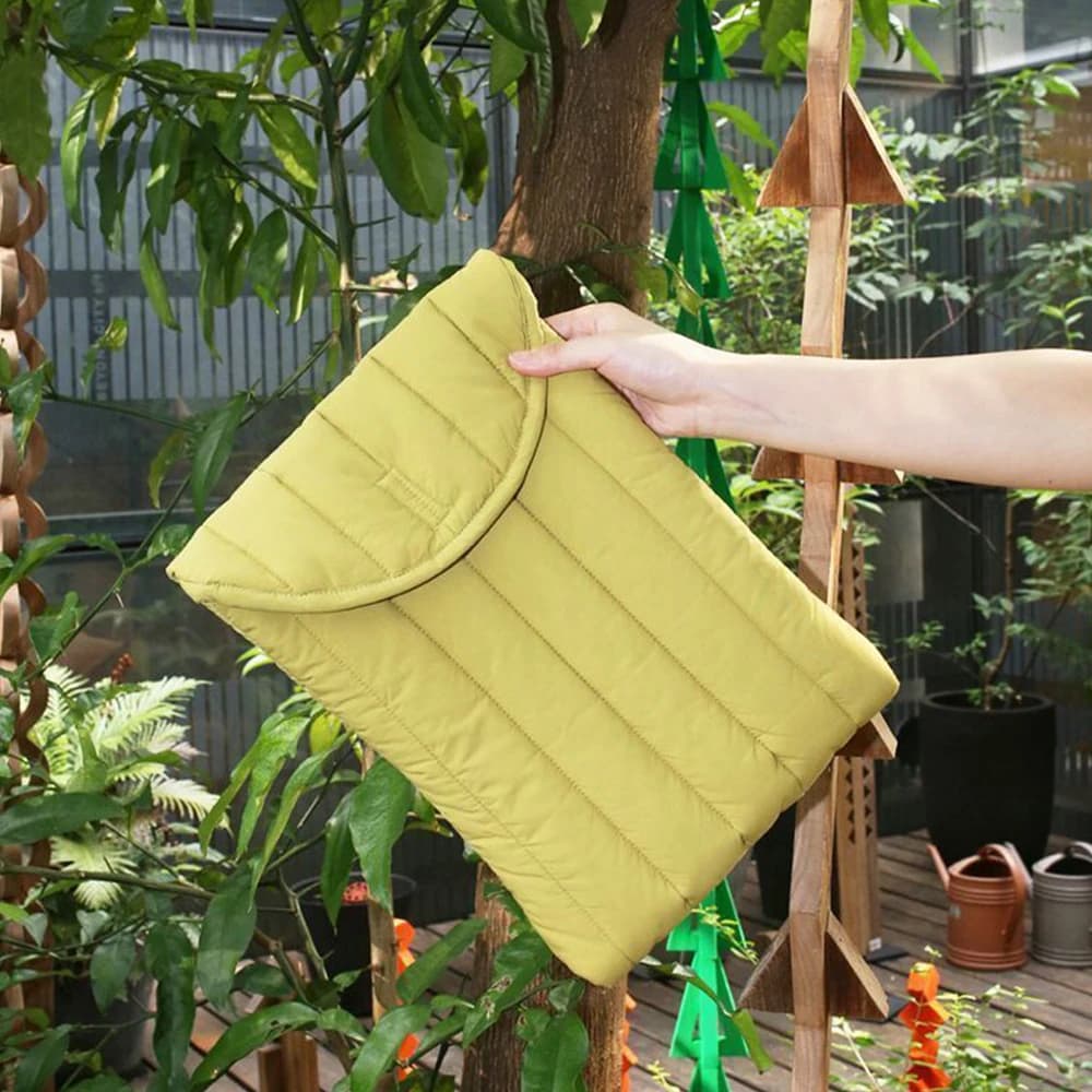 Borsa per laptop in cotone spaziale, borsa interna leggera e portatile