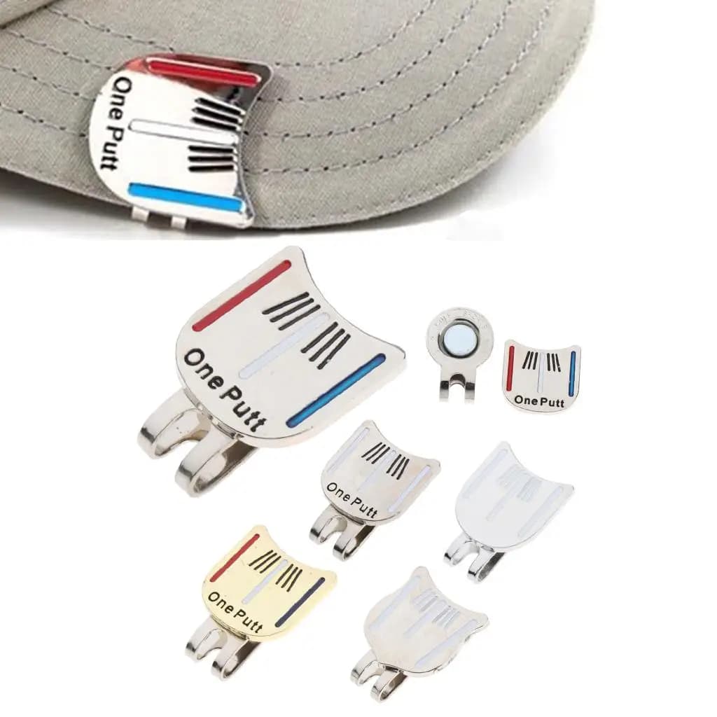 Clip Magnetico per Cappello da Golf, Marcatore di Palline, Clip per Cappello, Marcatore per Allineamento del Putt, Decorazione a Spilla