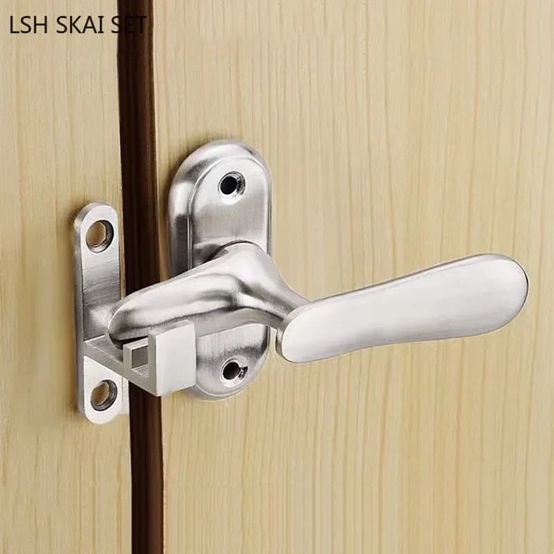 1 pz in acciaio inox porta finestra chiavistello porta interna serratura di sicurezza bagno fienile porta bullone miglioramento della casa raccordi Hardware