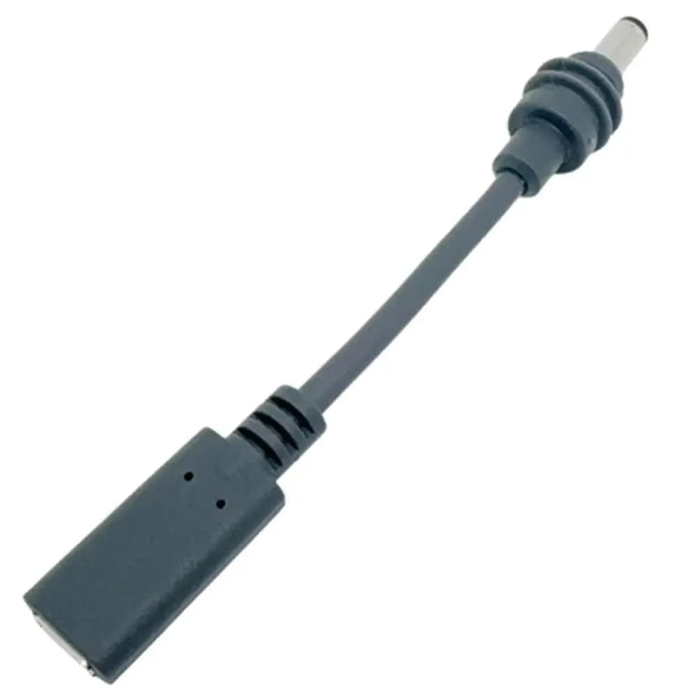 Cavo adattatore di alimentazione USB-C femmina a CC Cavo in PVC resistente alle intemperie Spina CC Convertitore cavo grigio da 0,12 m per Starlink Mini Outdoor