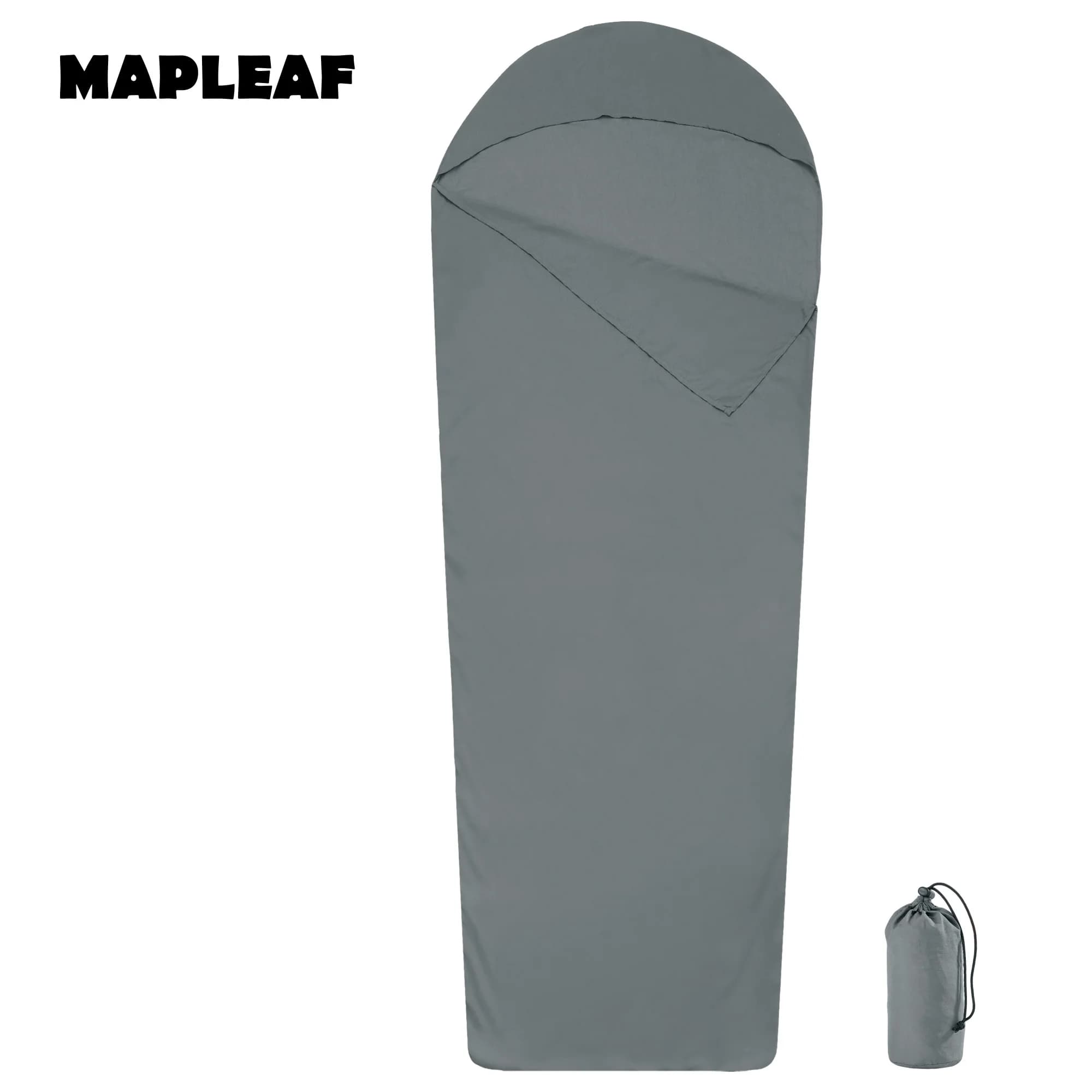 MAPLEAF Sacco a Pelo da Camping, Fodera per Sacco a Pelo Singolo da Hiking, Ultralight e Portatile, Model Mummy