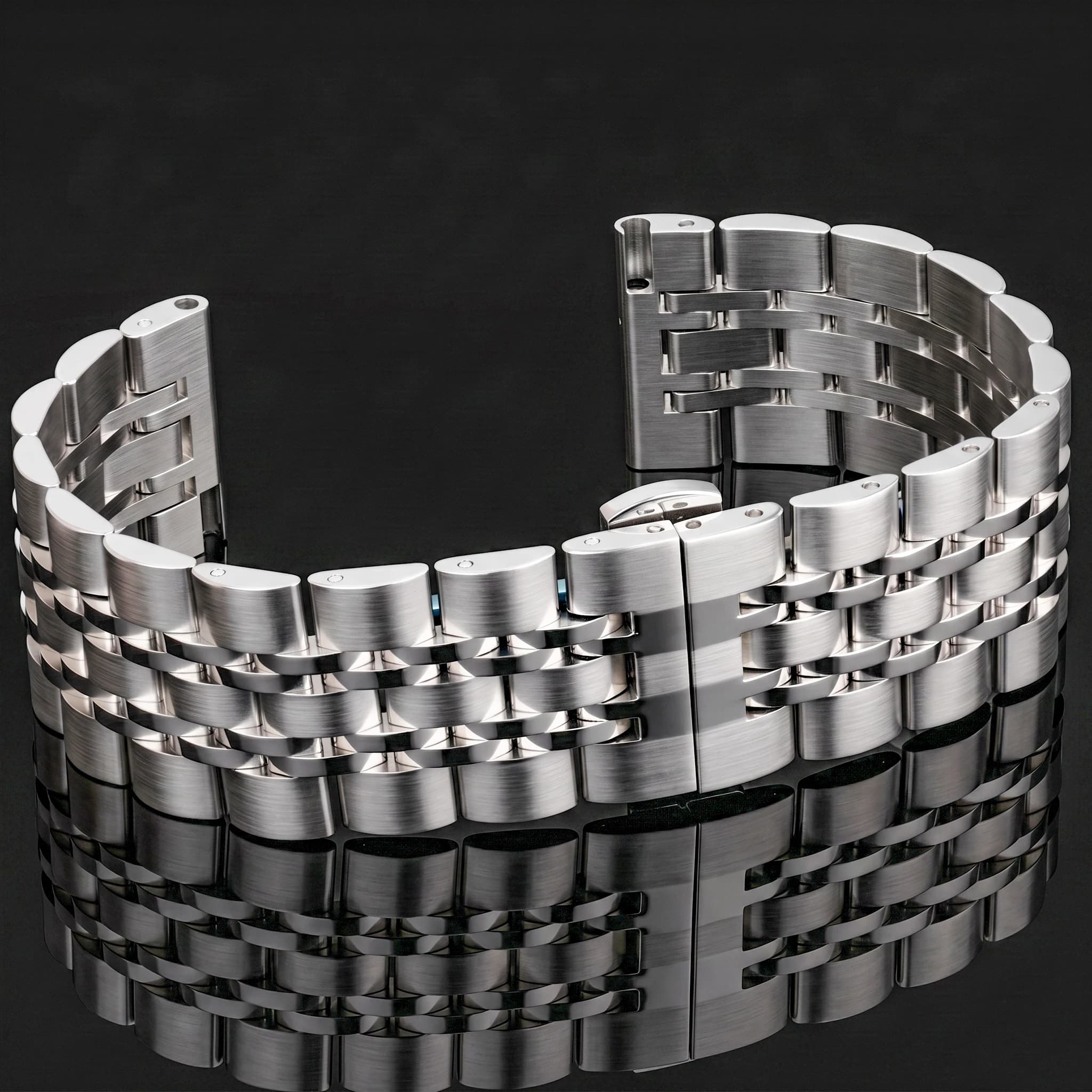 Cinturino per cinturino orologio in acciaio inossidabile donna uomo 20mm 22mm cinturino in metallo massiccio argento oro accessori per cinturino da polso