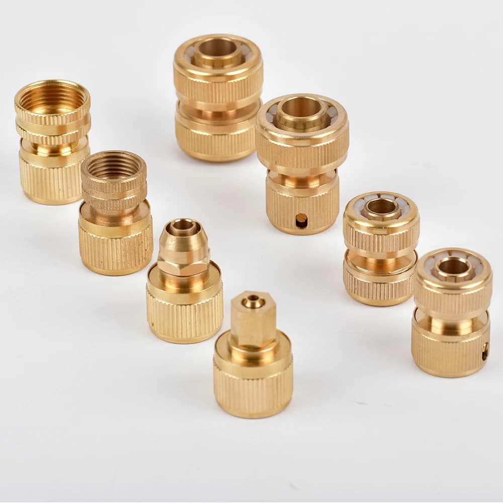 Set da 1/2 Pezzi di Raccordi Rapidi per Tubo da Giardino, Adattatore per Pistola Irrigazione con Filettatura da 1/2'' 5/8'' 3/4'' 1''