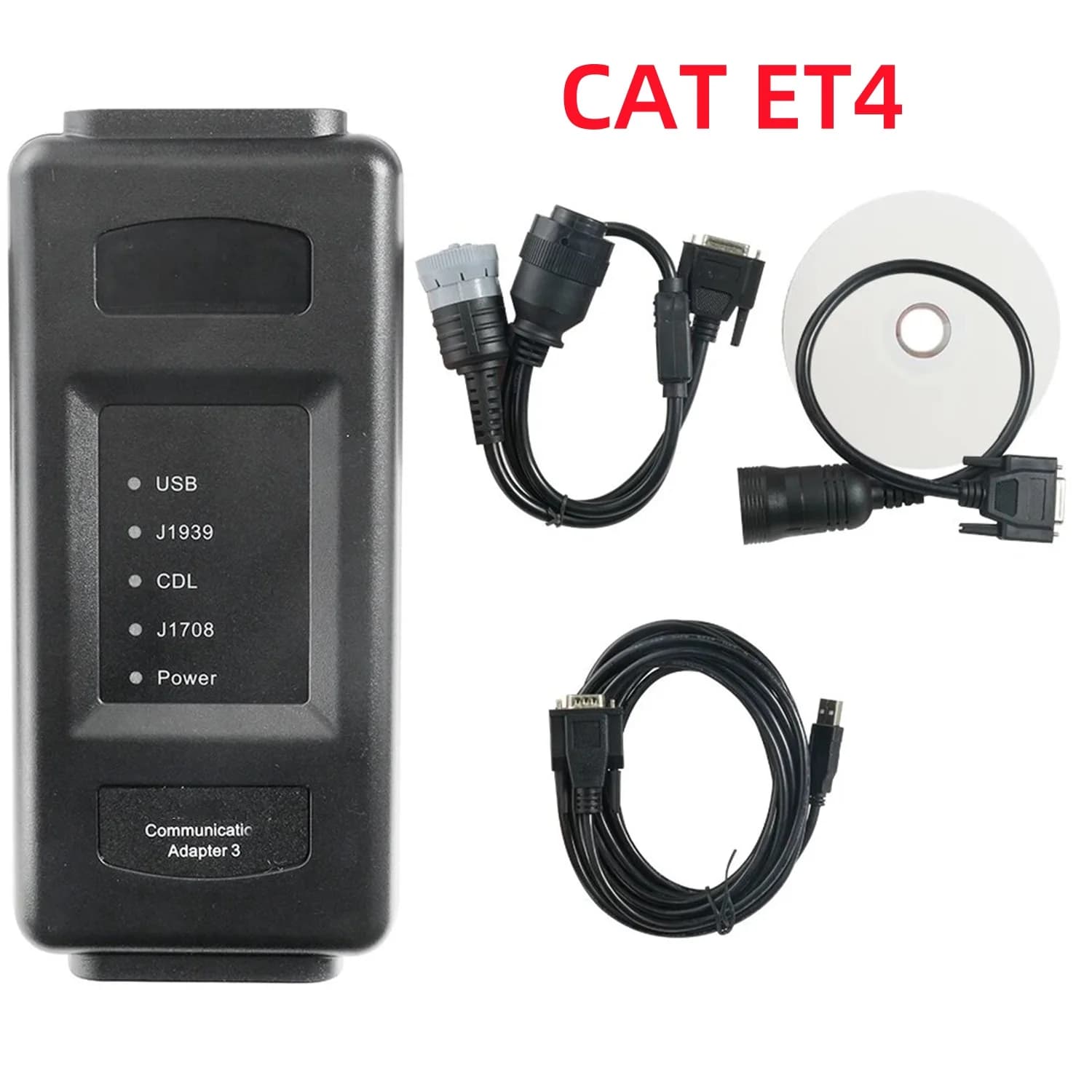 CAT ET4 For Caterpillar3 Communication Adapter For Truck Diagnostic Tool CAT ET 4 Diagnostic Tool for Heavy Duty Scanner Et4 OBD2