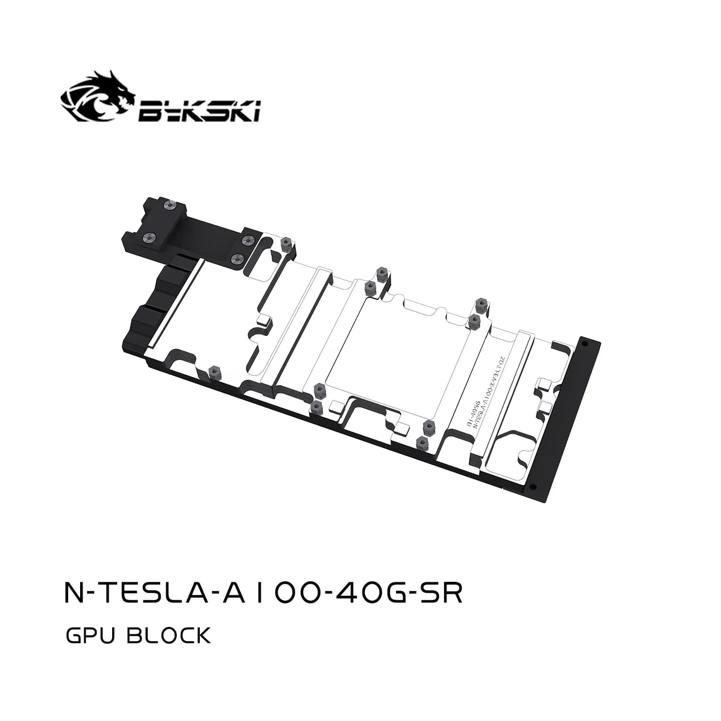 Bykski N-TESLA-A100-40G-SR GPU Water Block for TESLA A30, A100 / NVIDIA CMP 170HX Video Card / Cooling Copper All-Metal Radiator