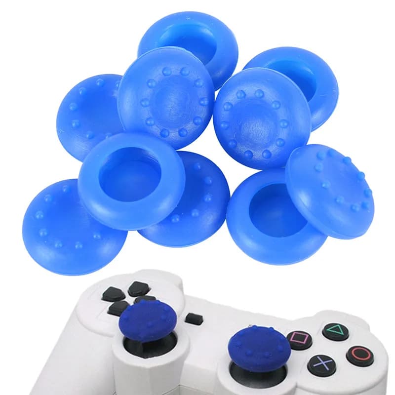 Vendita calda 10 pz/lotto tappo in Silicone di gomma Controller analogico copertura del cappuccio in Silicone Thumb Stick Grip per XBOX 360 per PS3/PS4 5 colori