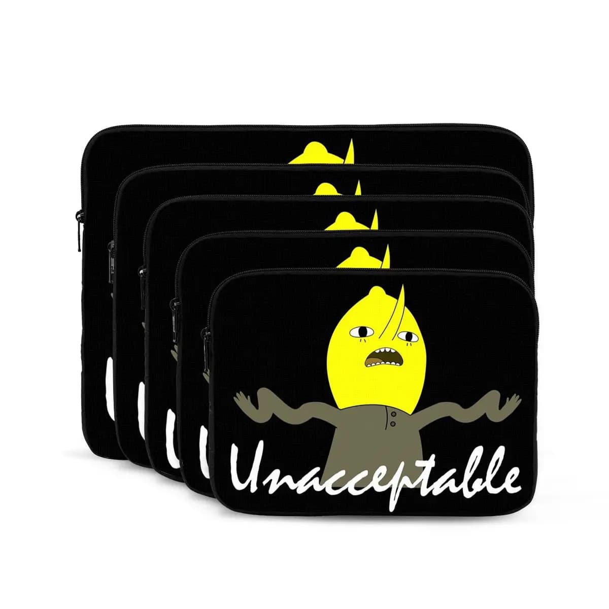 Lemongrab Unacceptable Adventure Time Borsa per laptop Custodia per notebook Custodia per notebook Borsa per tablet Custodia antiurto