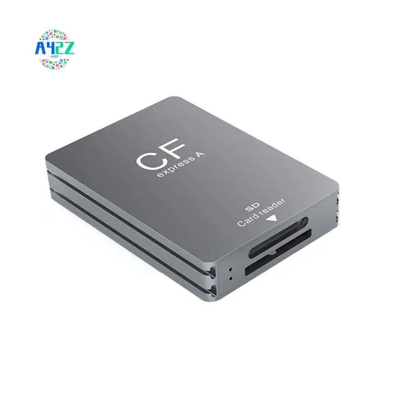 Lettore di schede Cfexpress A42Z-2 in 1, lettore di schede Cfexpress portatile, USB 3.2 10 Gbps, adattatore per schede di memoria SD a doppio slot