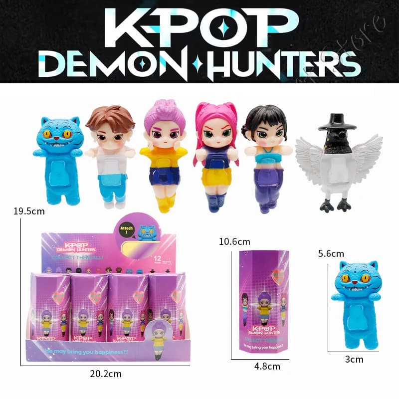 Kpop Demon Hunters Sonn Angel Series Blind Box Rumi Zoey Mira Figure Monster Hunt Girl Group Toy Phone Decoration Fan Gift