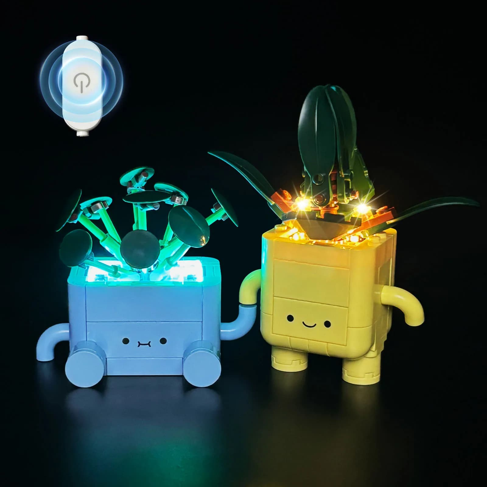 LYBMTWF Kit di illuminazione a LED compatibile con Lego 10349 Happy Plants (NON includere i mattoni modello)