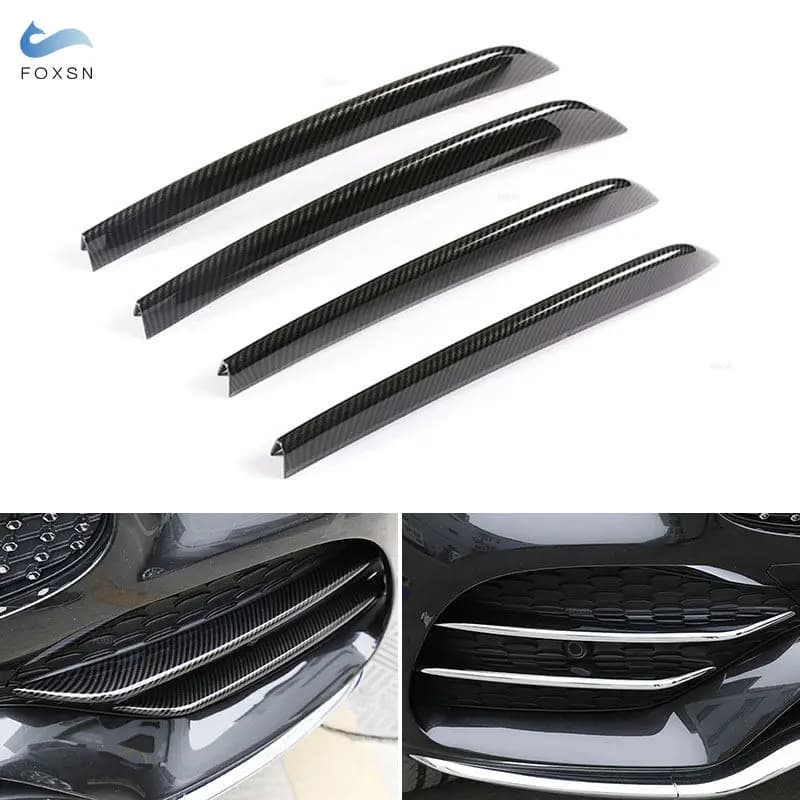 Per Mercedes Benz Classe GLC X253 2020 Auto Anteriore Fendinebbia Decor Strisce Griglia di Aspirazione Aria Copertura Trim Accessori