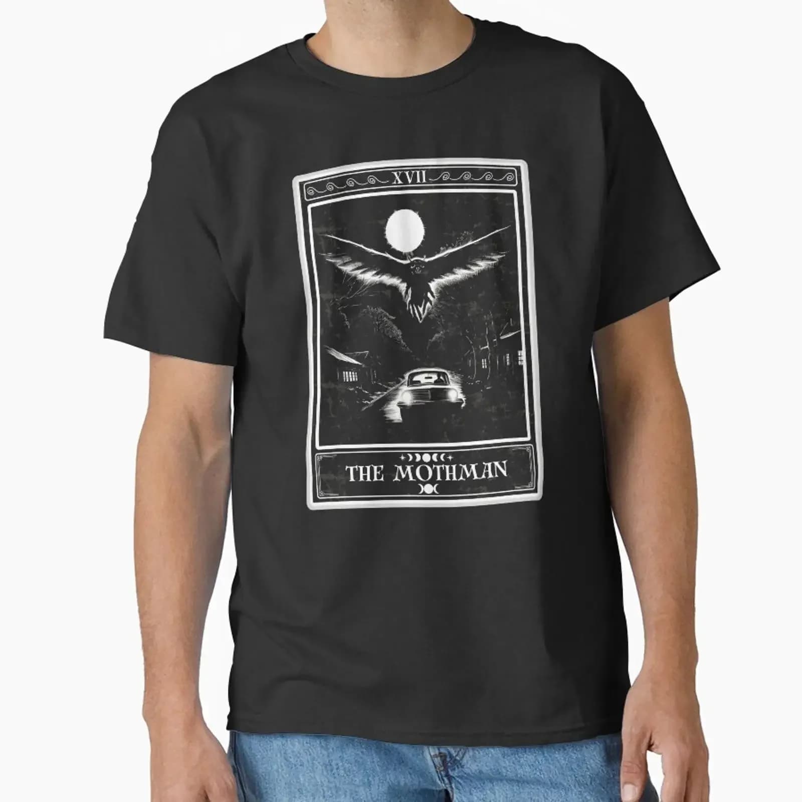 Mothman Tarot Card designed and sold by AlquimiaDesign vintage Washed Soft Slightly Breathable graphic Casual Unisex