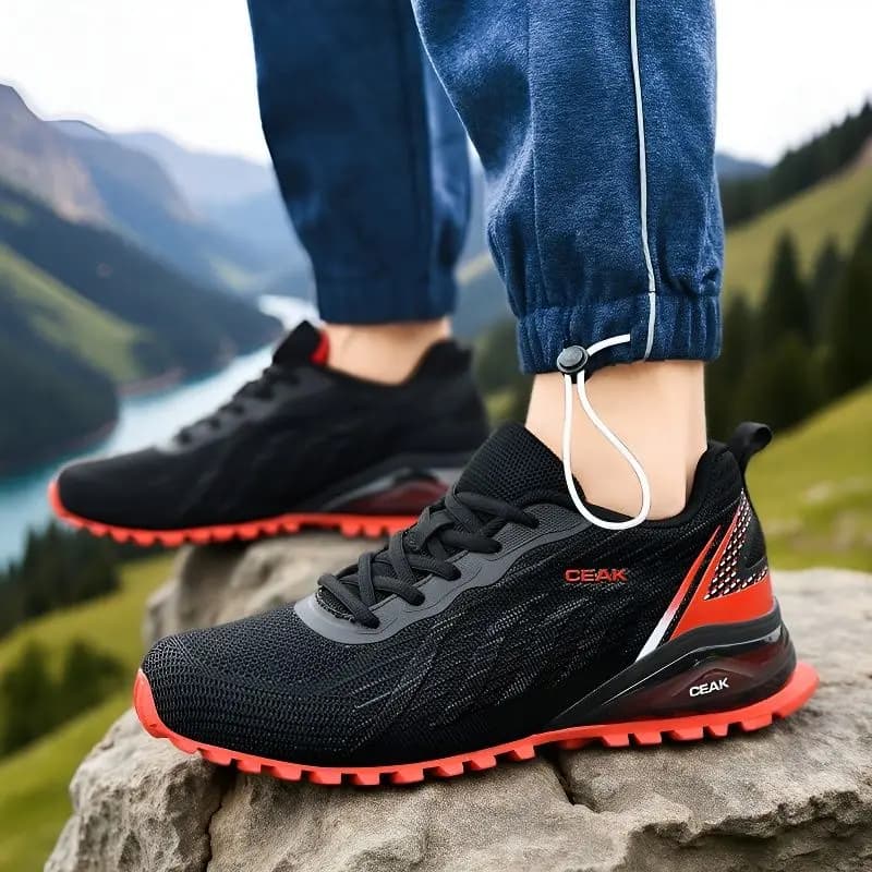 Scarpe da corsa casual da uomo traspiranti, alla moda, morbide e comode, scarpe sportive leggere e traspiranti.