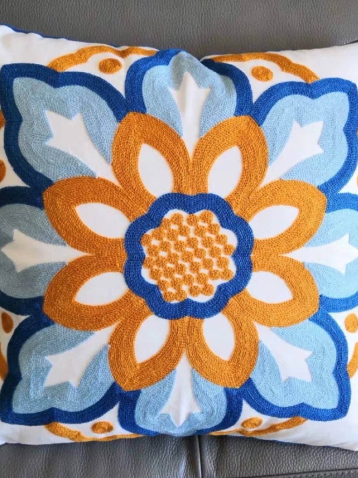 Cuscino a Tulipano Stile Americano, Lussuoso Cuscino Decorativo per Divano, Panca, Schienale, Stile Country per Casa, Camera da Letto e Area Relax