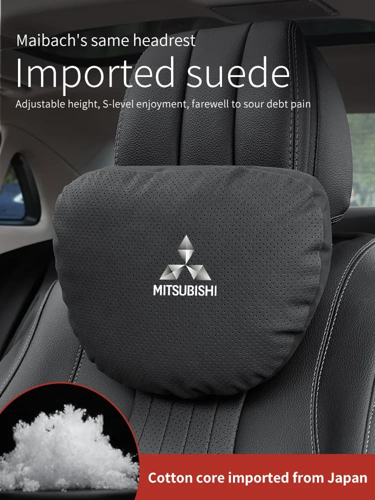 Cuscino Poggiatesta e Supporto Lombare per Auto Mitsubishi Outlander Pajero Asx Ralliart L200 Evolution X Lancer