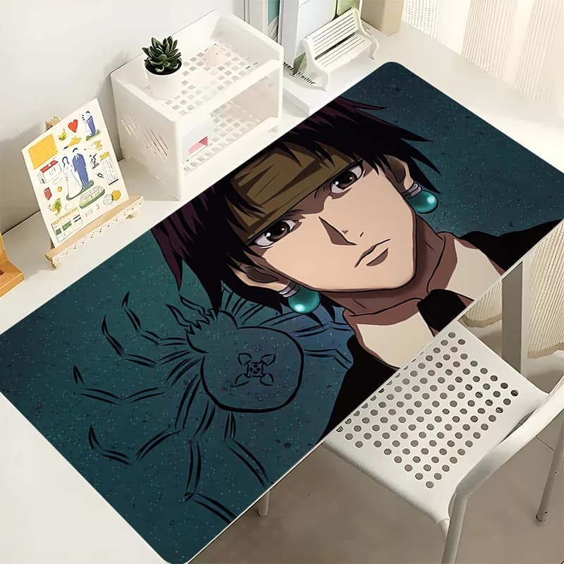 Tappetino per mouse Giappone Laptop Anime Accessori da gioco Mousepad Gamer PC H-hunter x H-hunter Tappetino per tastiera Computer Chrollo Tappetino per desktop