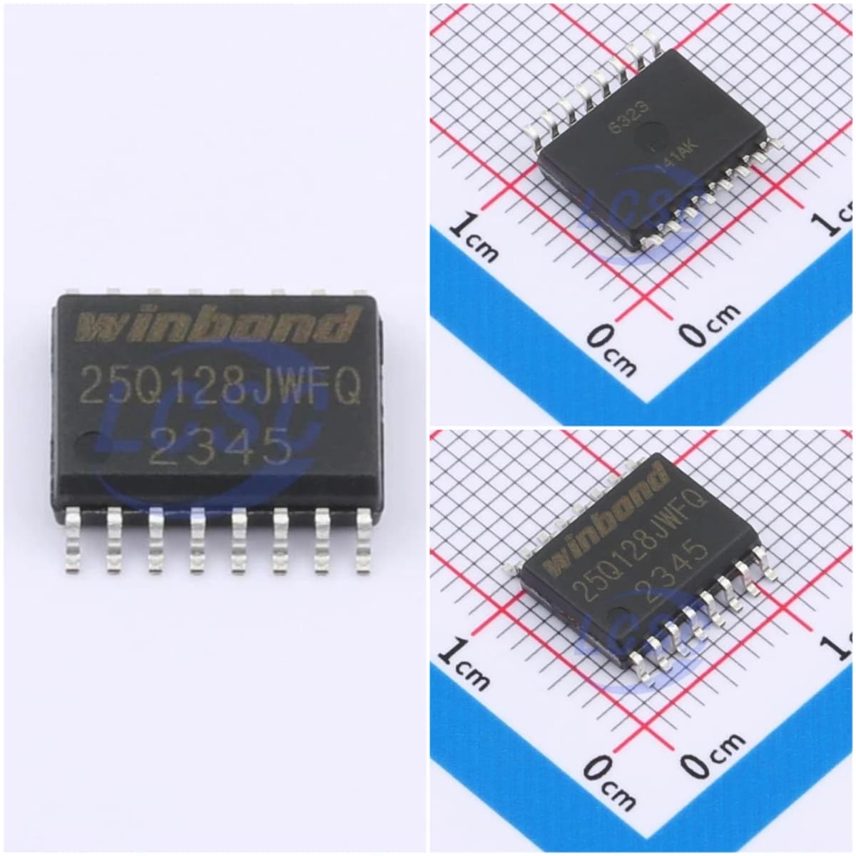 Memoria flash seriale W25Q128JWFIQ da 5 pezzi/confezione con doppio Quad SPI 1.7V~1.95V 128Mbit 133MHz SOIC-16 IC Chip 25Q128JWFQ