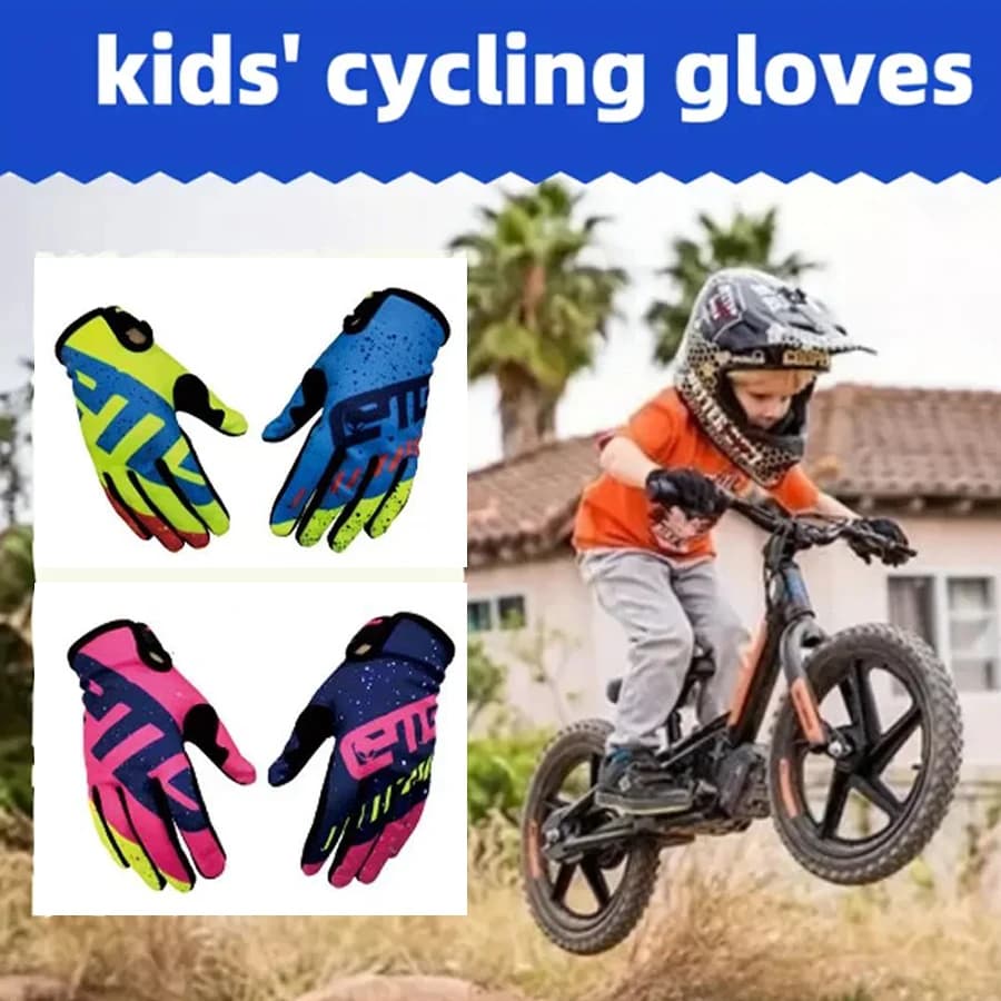 Guanti sportivi da esterno per bambini 2026 per moto da cross, BMX, ATV, MTB, ciclismo su strada e fuoristrada