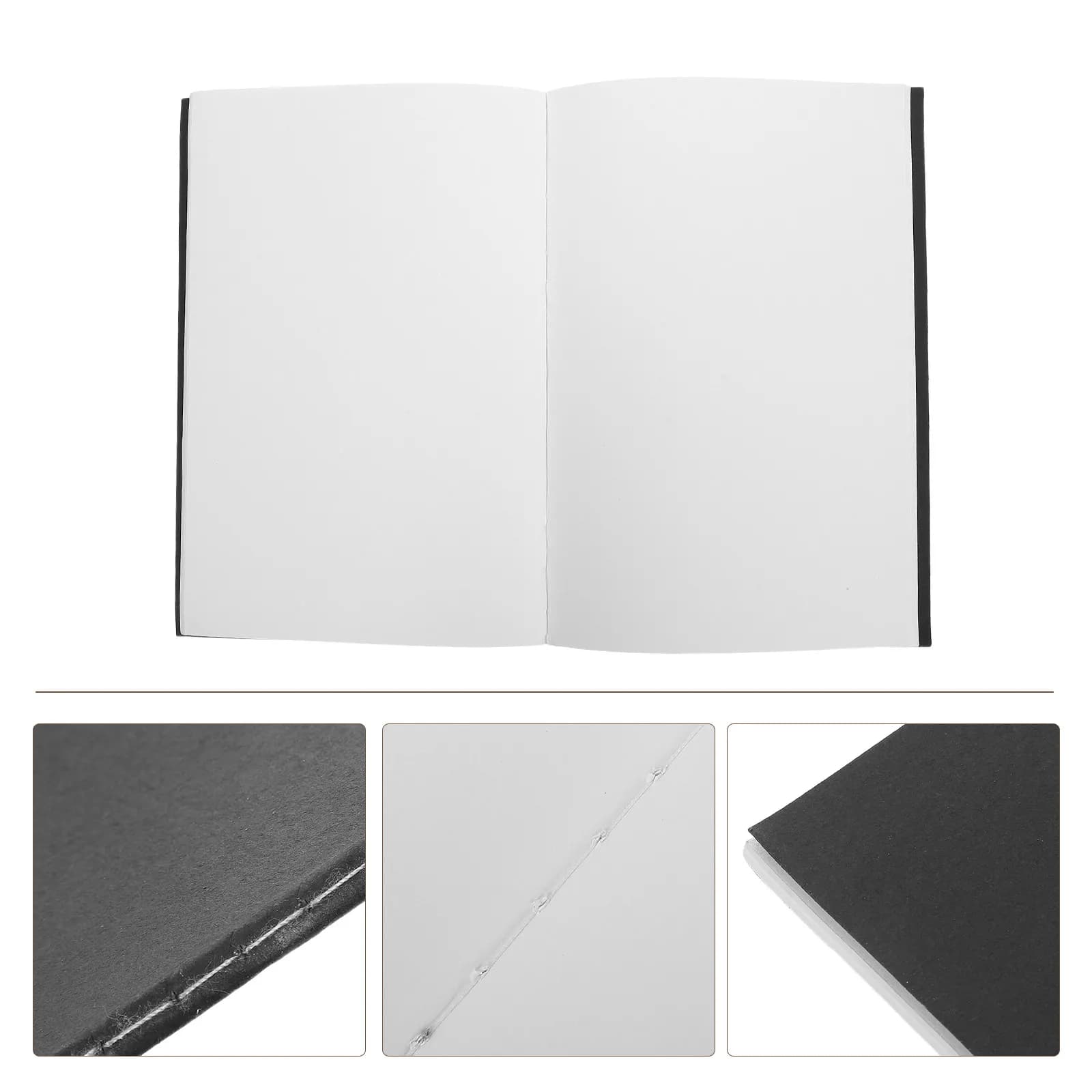 10Pcs Kraft Paper Notebooks Mini Blank Unlined Sketchbooks Small Pocket Notebooks Sturdy Cover Inkproof Pages School Project