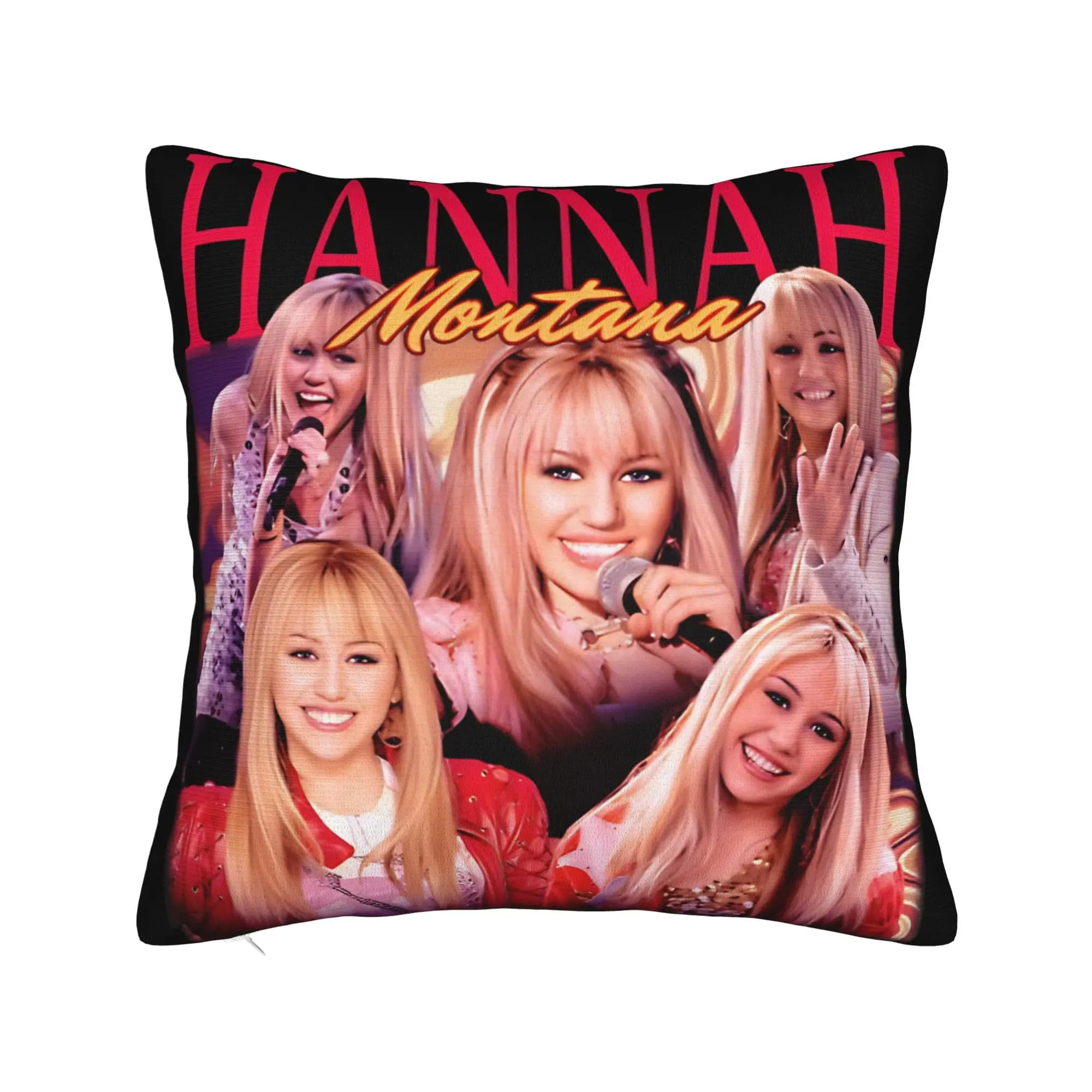 Federa per cuscino con motivo comico per il 20° anniversario di Hannah Montana, federa per cuscino divertente e carina, federe morbide per sedia, divano, decorazioni per la casa