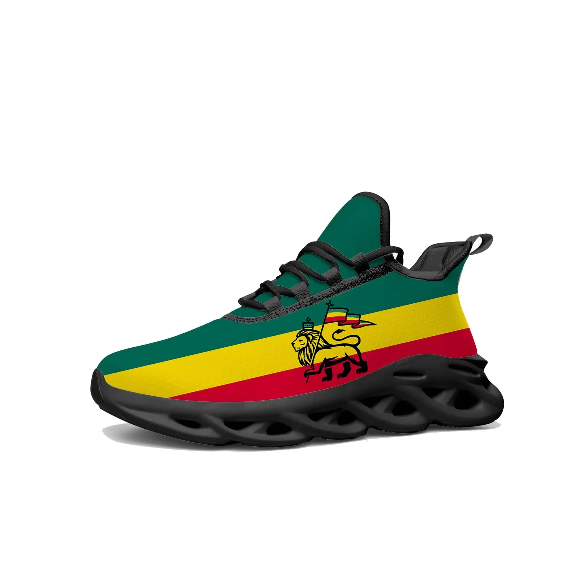Sneakers Reggae Rastafari con Leone di Giuda, Scarpe Sportive da Corsa Personalizzate per Uomo e Donna