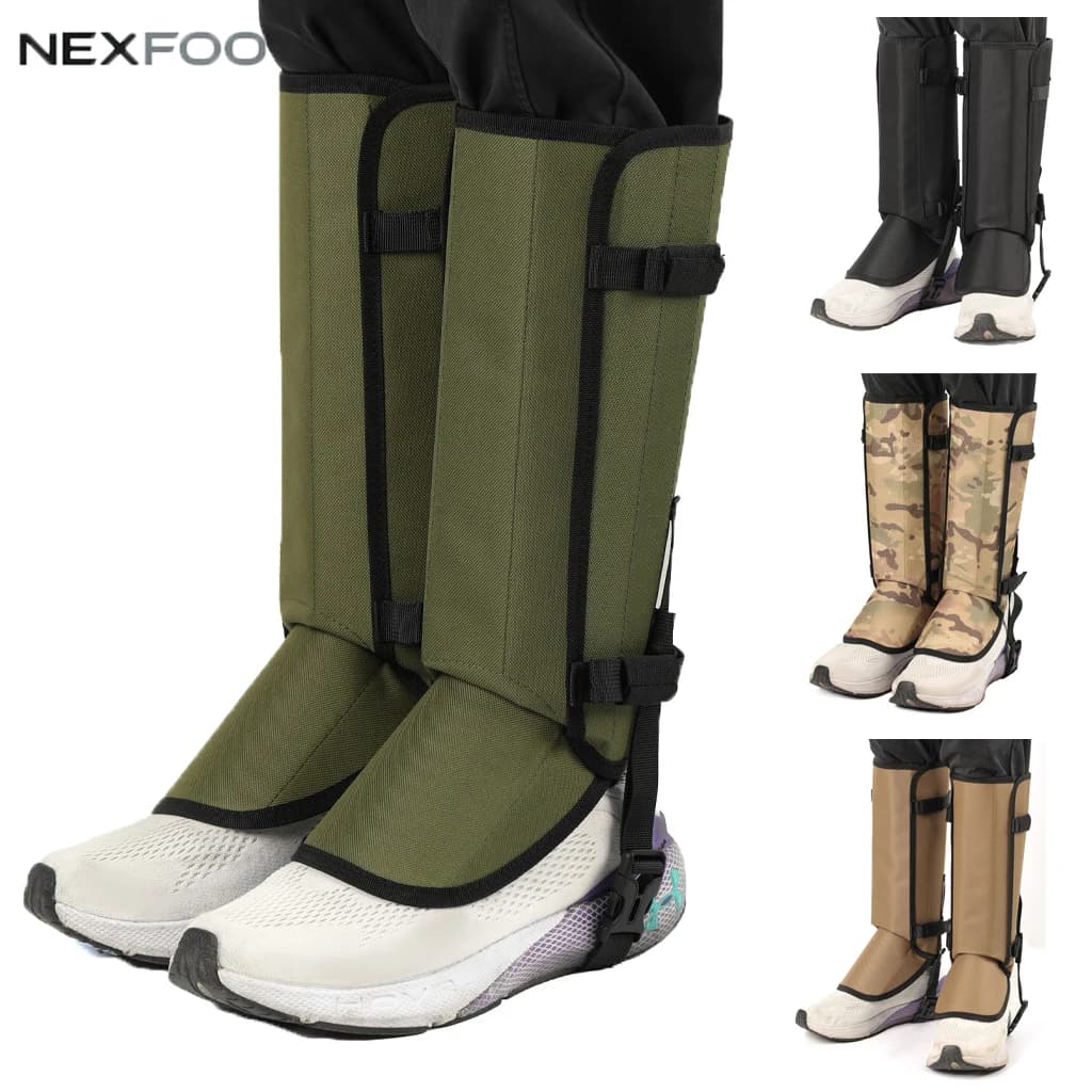 Anti-Snake Bite Hiking Leg Gaiters Ripstop Scratch Proof Outdoor Snow Gaiters Boot Leg Covers for Jungle Camping Hunt Trekking