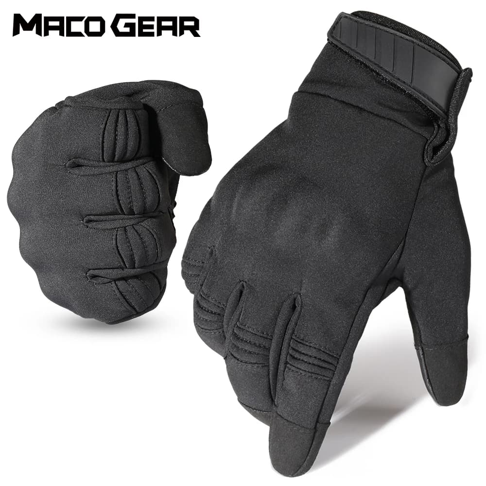 Guanti invernali caldi da moto con dita intere Touch Screen Moto Motocross Ciclismo Equitazione MTB Equipaggiamento protettivo antiscivolo antivento