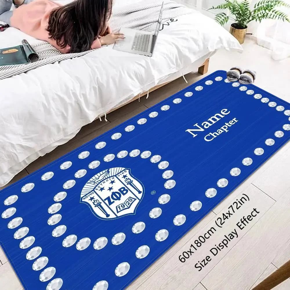 Z-Zeta Phi Beta Room Mats Cheaper Anti-slip Modern Living Room Balcony Printed Household Carpets