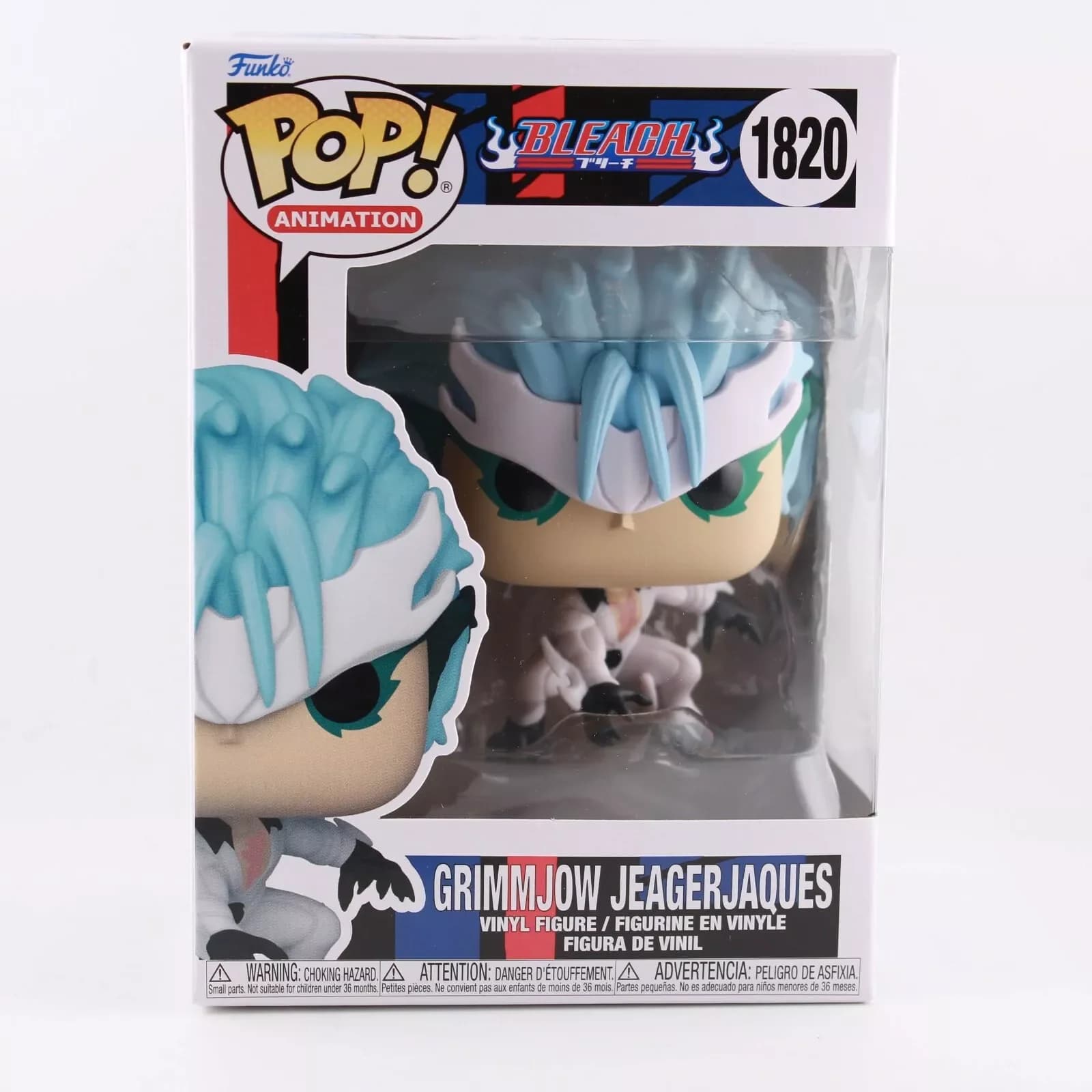 BLEACH Grimmjow Jeagerjaque Figura anime Funko Pop # 1820 Figure 3,95 pollici Figura in vinile Regalo giocattolo da collezione in edizione limitata