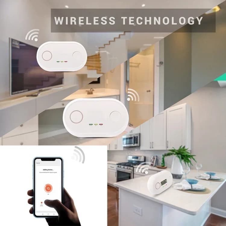 Rilevatore di gas per allarmi di monossido di carbonio Doodle Smart Zigbee