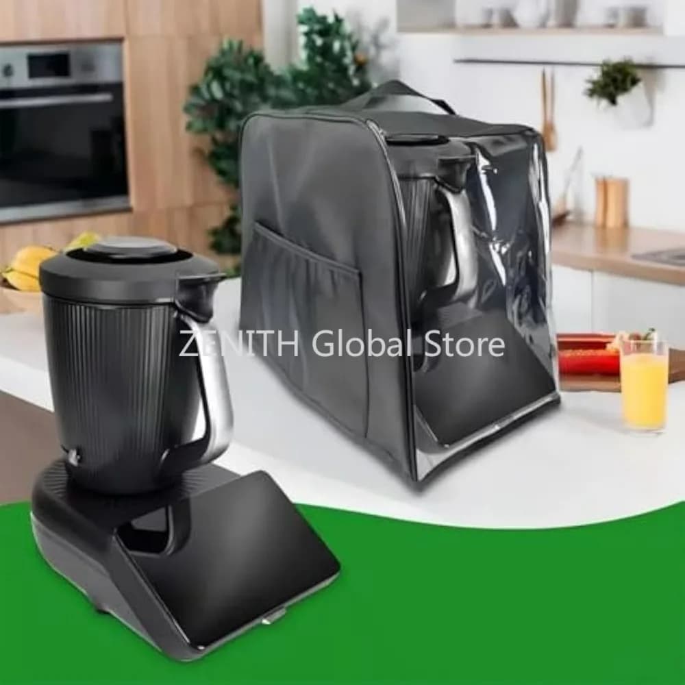 Copertura Antipolvere Trasparente Pieghevole per Vorwerk Thermomix TM7, Protezione Antimacchia per Robot da Cucina