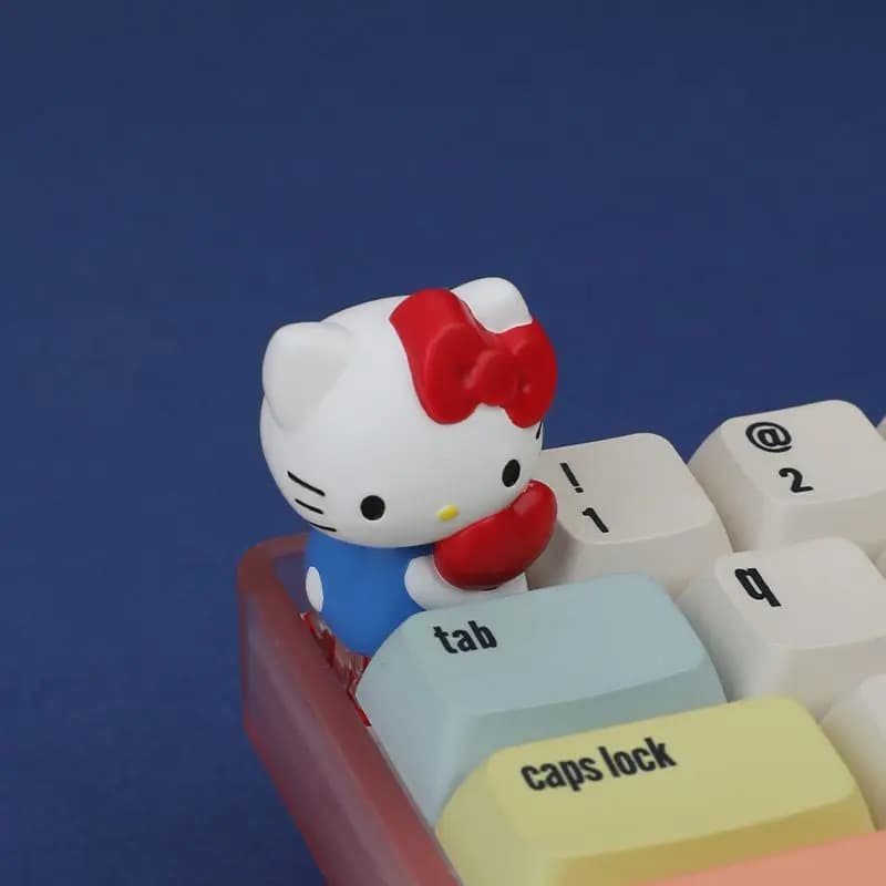 Keycaps 3D a Forma di Gattino per Tastiere Meccaniche, Copritasti Personalizzati Cherry Cross Axis, Decorazioni per Tasti ECS, Regalo