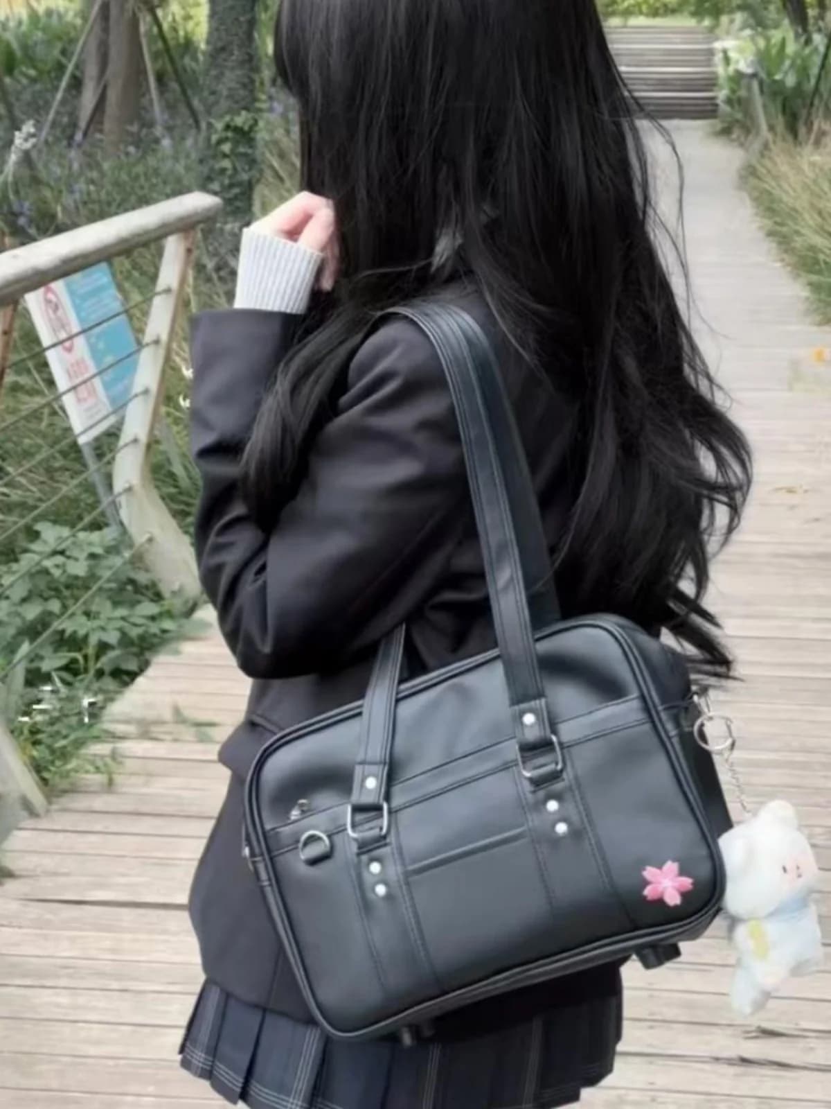 Borsa Postale Originale da Donna, Stile Uniforme, Versatile, a Tracolla Singola, Casual, per Pendolari
