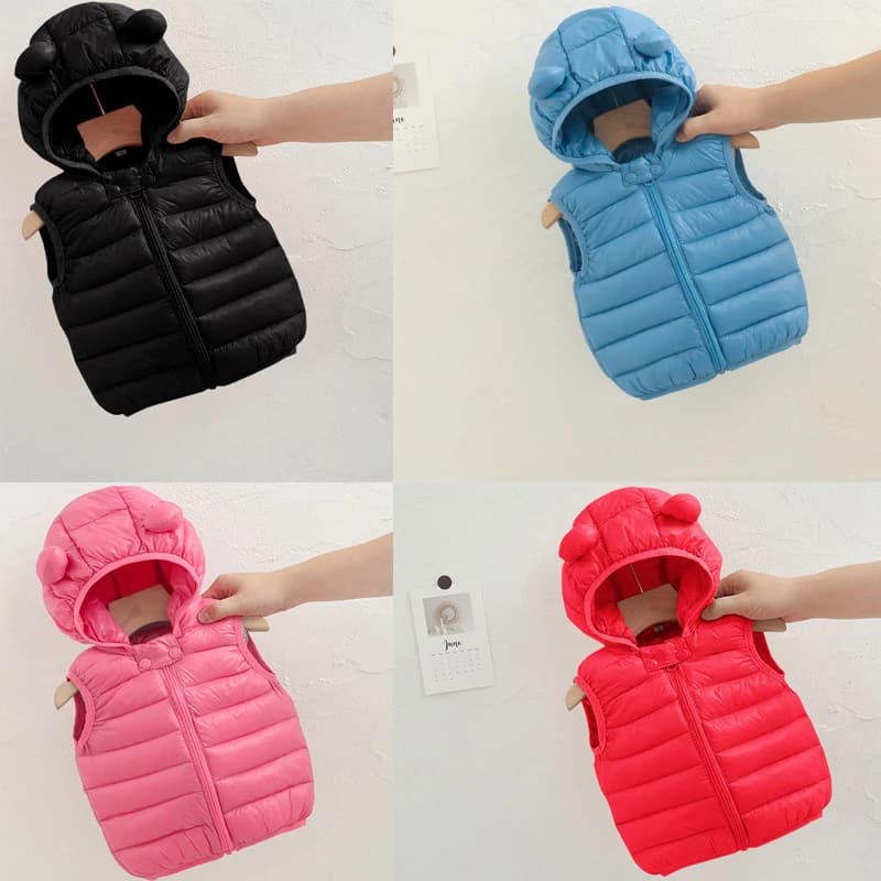 Gilet caldi invernali neonati bambini neonate ragazzo dinosauro gilet Zip giacca con cappuccio cappotto top capispalla caldo felpe con cappuccio abbigliamento