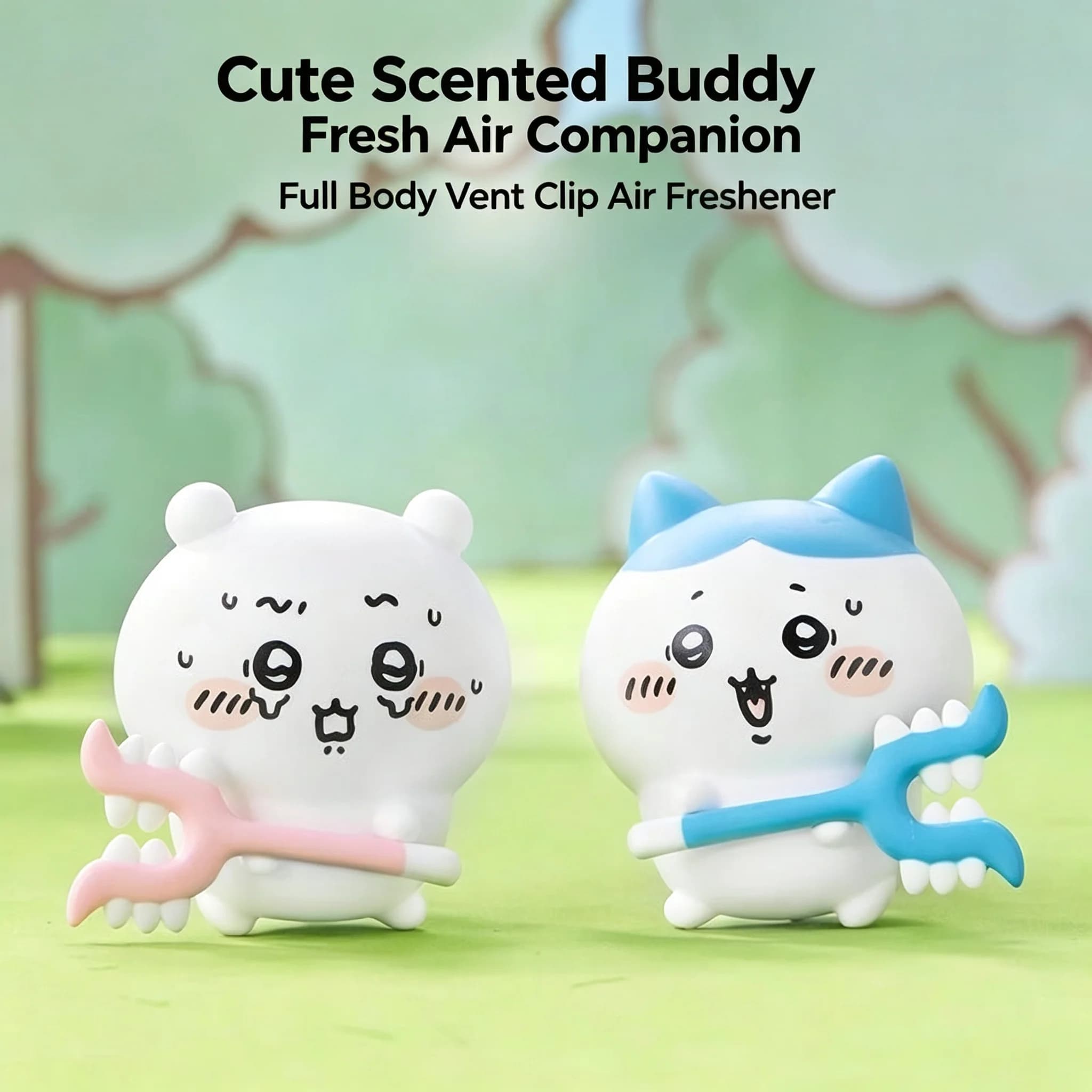 Cute Character Car Air Vent Perfume Freshener Adorable Auto Interior Decoration Ornament Practical Sweet Scent Gift