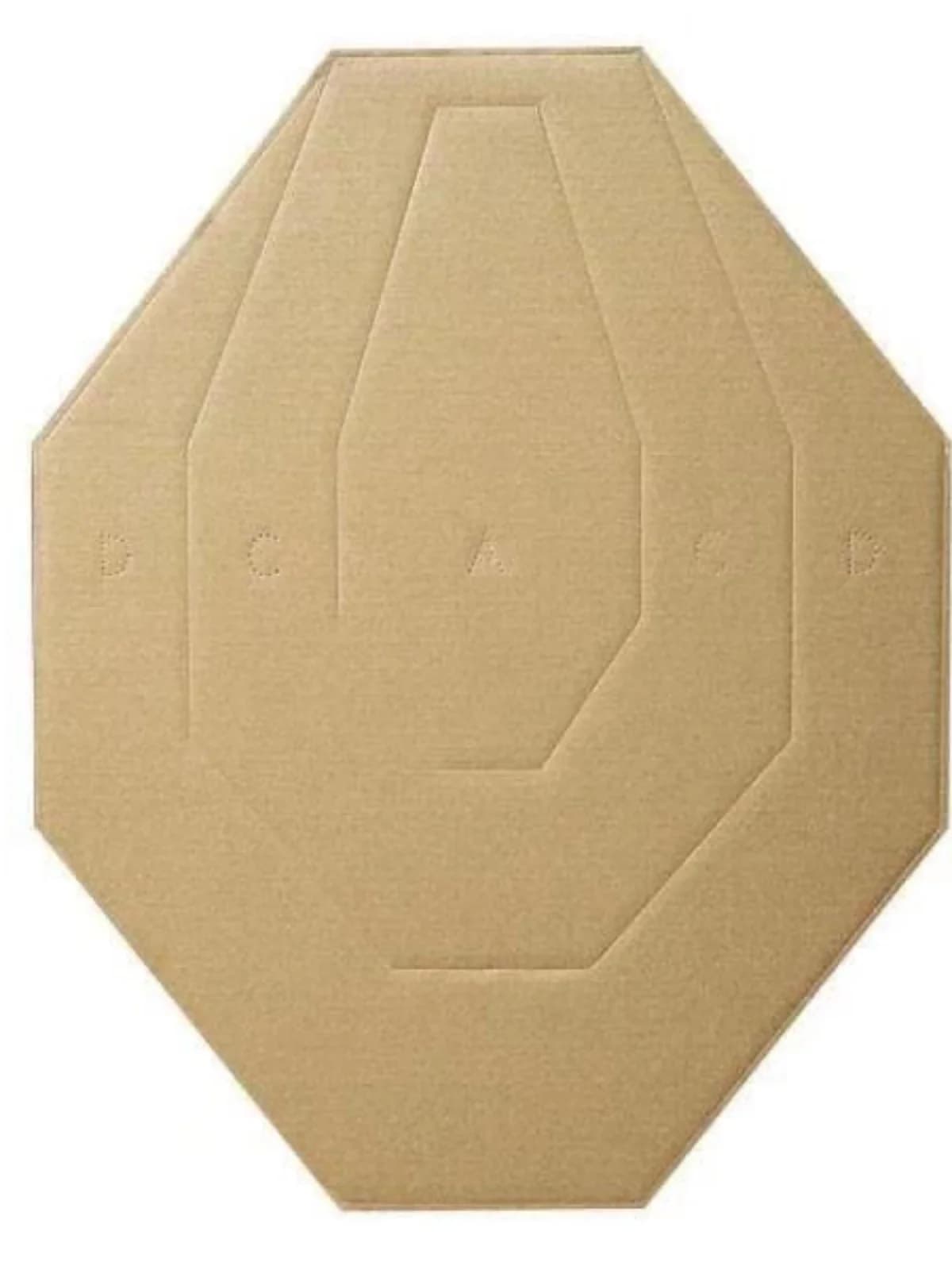 Bersaglio per Allenamento all'Aperto IPSC, Carta Ondulata Bifacciale a Mezzo Corpo per Pratica di Tiro con Arco e Freccette