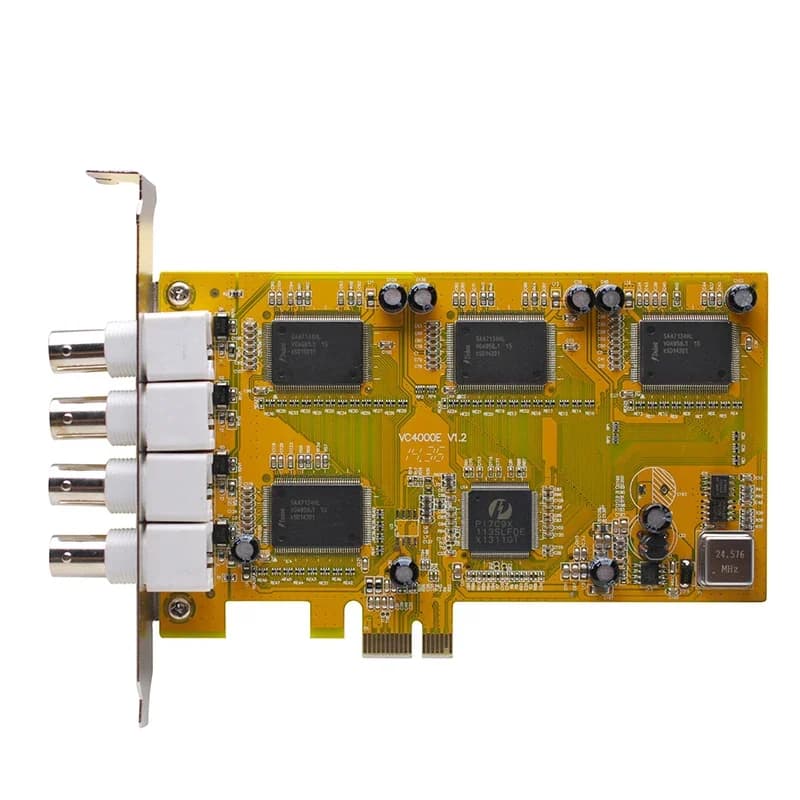 Acquisizione video av/s a 4 canali BNC 4 porte VC4000E Scheda acquisizione monitoraggio immagini 4 porte PI7C9X + SAA7134HL Chip 1394 1440*900